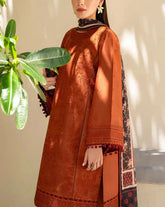 Grace Z-(S1166)- Stitched Embroidered 2PC Lawn dress.